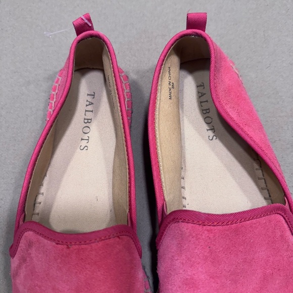Talbots Pink Espadrille Suede Shoes - Picture 2 of 5